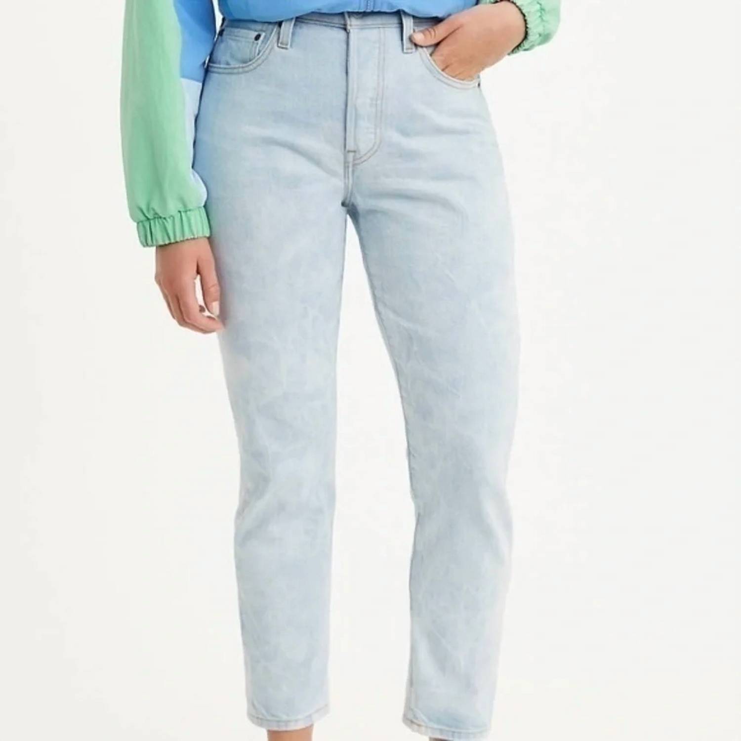 New Levi's Women's 501 Skinny Jeans In Blue, White